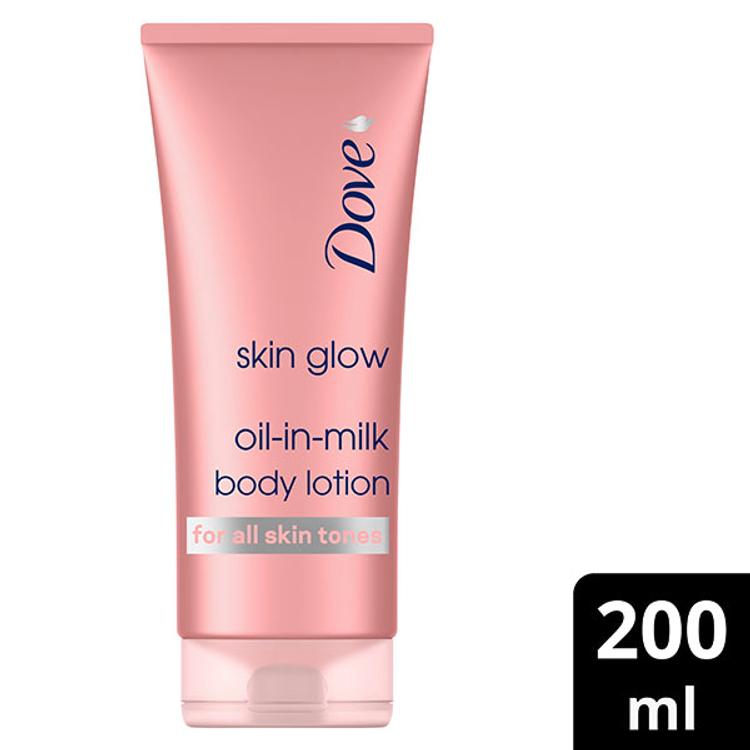Dove Skin Glow Oil-in-Milk Kosteusvoide Heleyttävä Kaikille ihonsävyille 200 ml