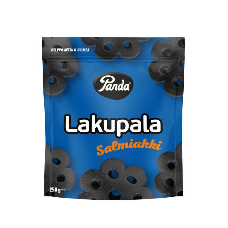 Panda Lakupala salmiakki lakritsi 250g