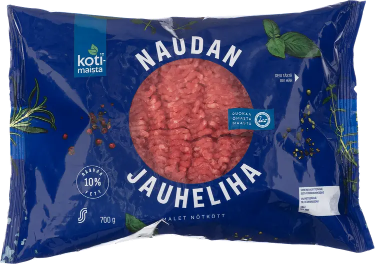 Kotimaista Naudan jauheliha 10% 700g