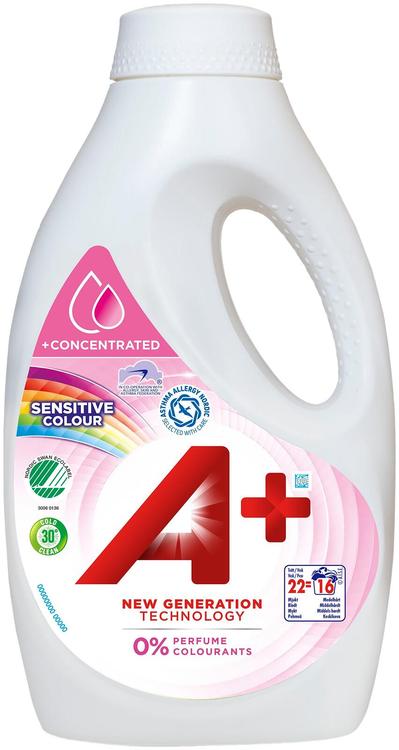 A+ 880ml Sensitive Color pyykinpesuneste