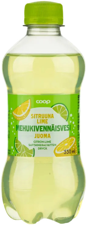Coop Sitruuna-lime mehukivennäisvesijuoma 330 ml