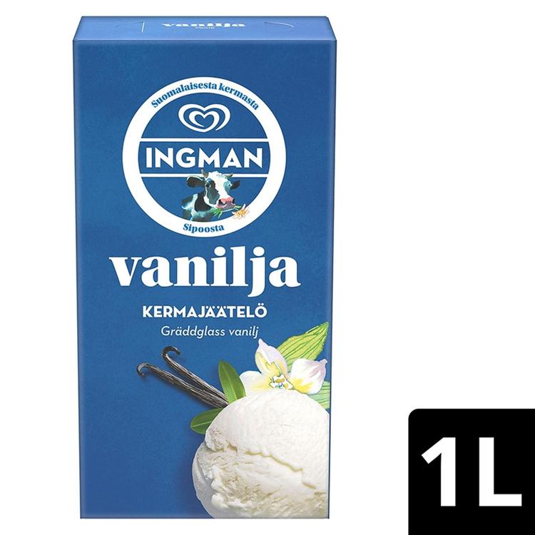 Ingman Vanilja Jäätelö 1000ml/460ml