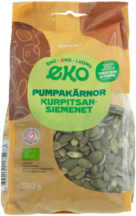 Coop kurpitsansiemenet luomu 350 g