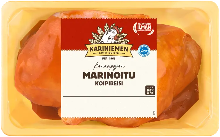 Kariniemen Kananpojan koipireisi marinoitu n. 1,2 kg