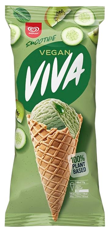 Super Viva rohelise smuuti koonusjäätis, vegan 170ml/97g