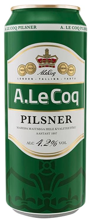 A.Le Coq Pilsner õlu 4,2%vol 500ml