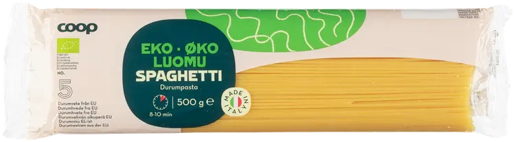 Coop Spaghetti pasta luomu 500 g