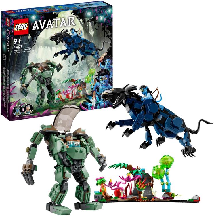 LEGO® Avatar Neytiri ja Thanator vs. Quaritch AMP-puvussa 75571