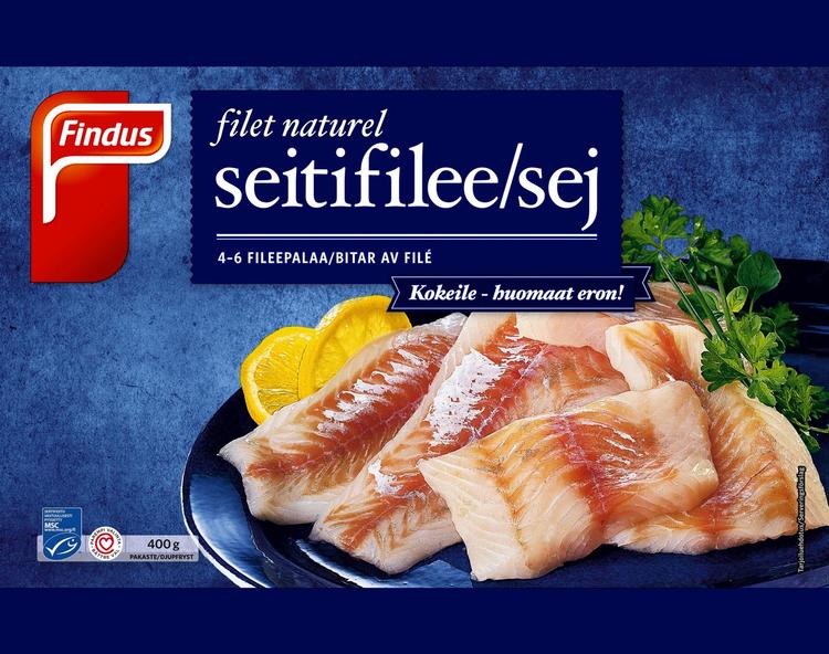 Findus Filet Naturel Seiti MSC 400g, pakaste