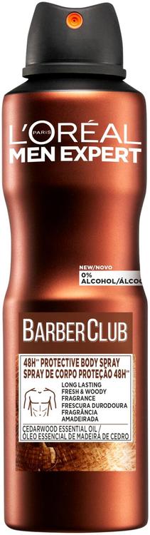 L'Oréal Paris Men Expert Barber Club 48H Protective Bodyspray 150ml 0 normaalille iholle  ml