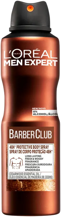 L'Oréal Paris Men Expert Barber Club 48H Protective Bodyspray 150ml 0 normaalille iholle  ml