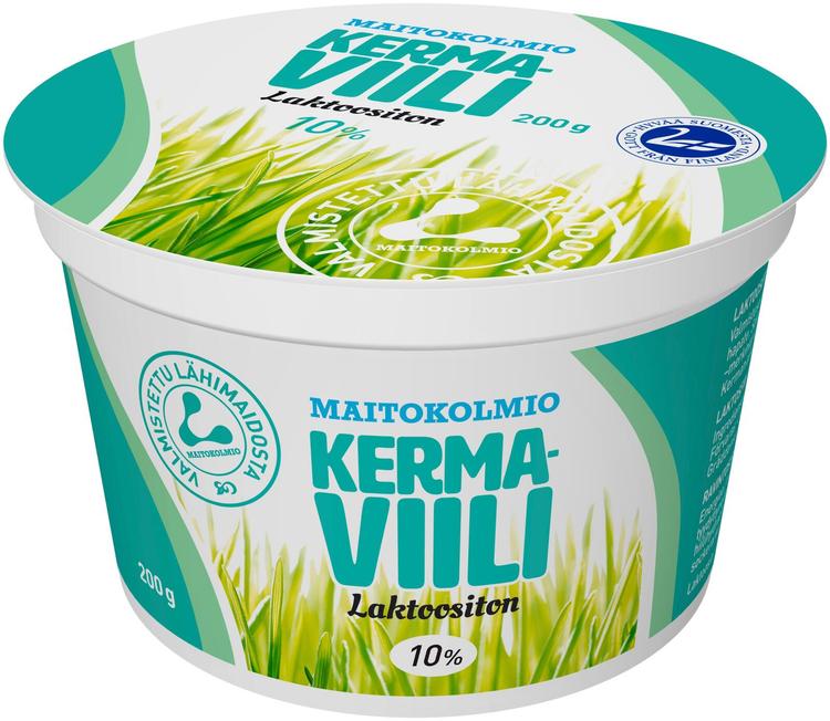 Maitokolmio laktoositon kermaviili 200g