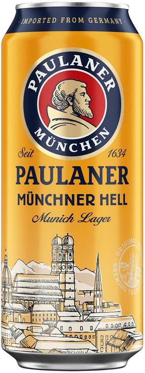 Paulaner Münchner Hell Munich Lager 4,9% 0,5l tölkki