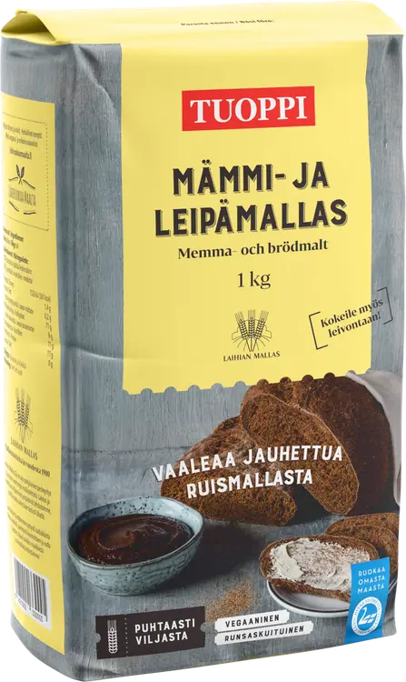Tuoppi Mämmi- ja leipämallas vegaaninen, runsaskuituinen 1 kg