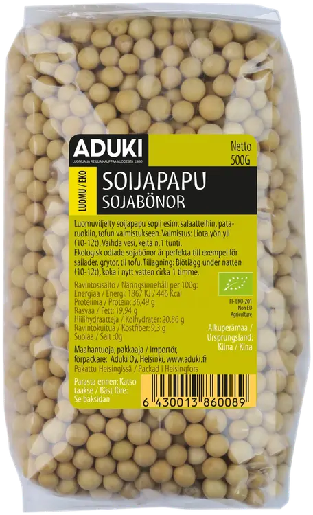 Aduki Luomu Soijapapu 500g