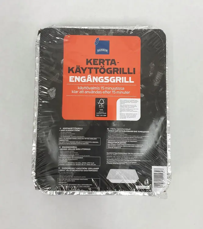 Rainbow kertakäyttögrilli
