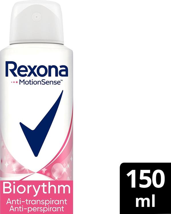 Rexona Biorythm Antiperspirantti Deodorantti Spray 48 h suoja 150 ml