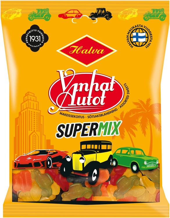 Halva Vanhat Autot Supermix makeissekoitus 300 g