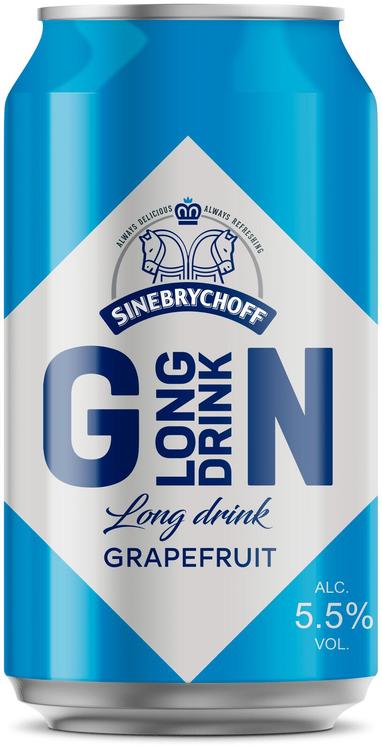 Sinebrychoff long drink grapefruit 330ml