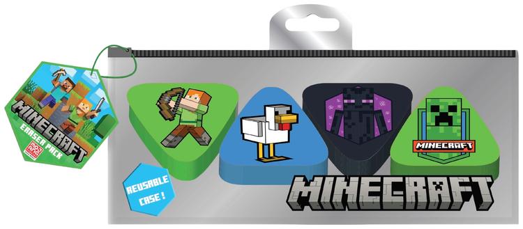 Minecraft pyyhekumit suljettavassa pussissa