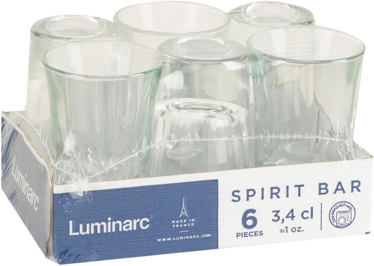 Luminarc snapsilasi Spirit Bar 3,4 cl 6 kpl