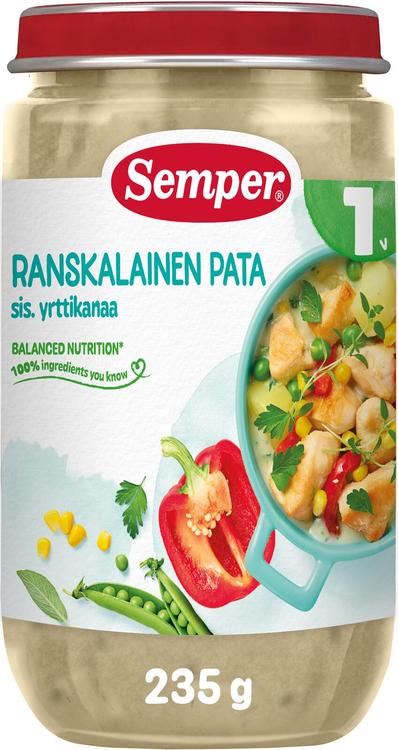 Semper kartuli-kana pajaroog ürtidega 235 g, alates 1-eluaastast