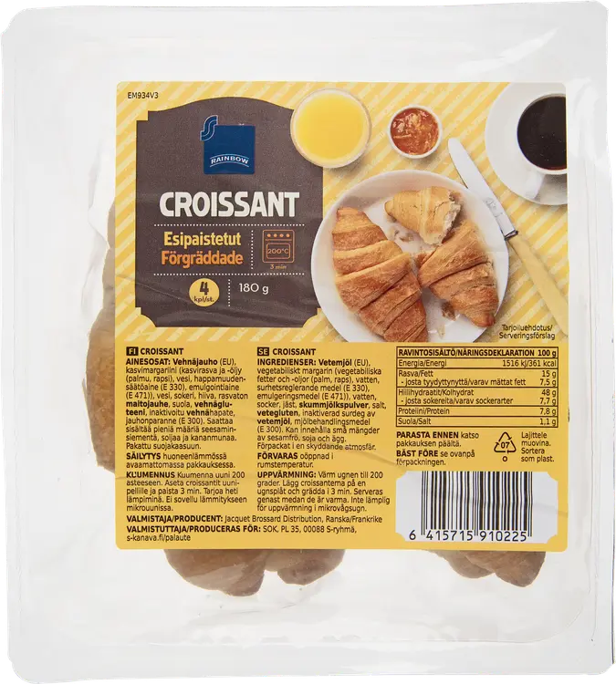 Rainbow croissant 180g