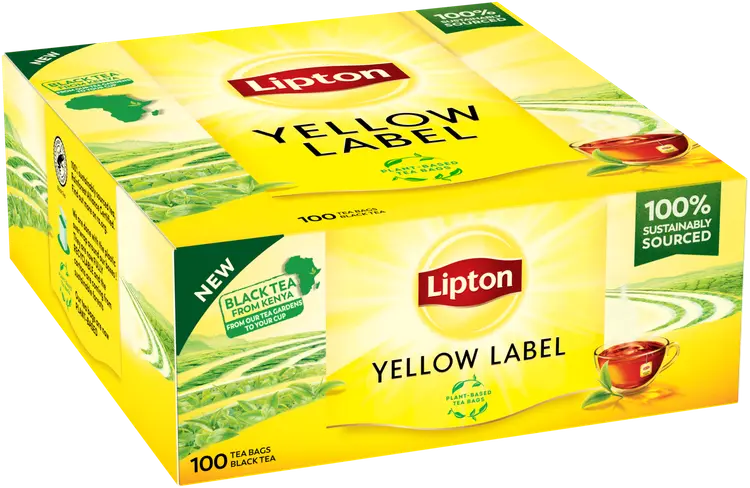 Lipton Musta tee Yellow Label 200g 100p