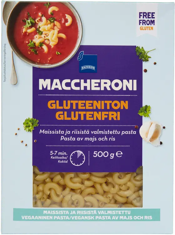 Rainbow maccheroni pasta gluteeniton 500 g