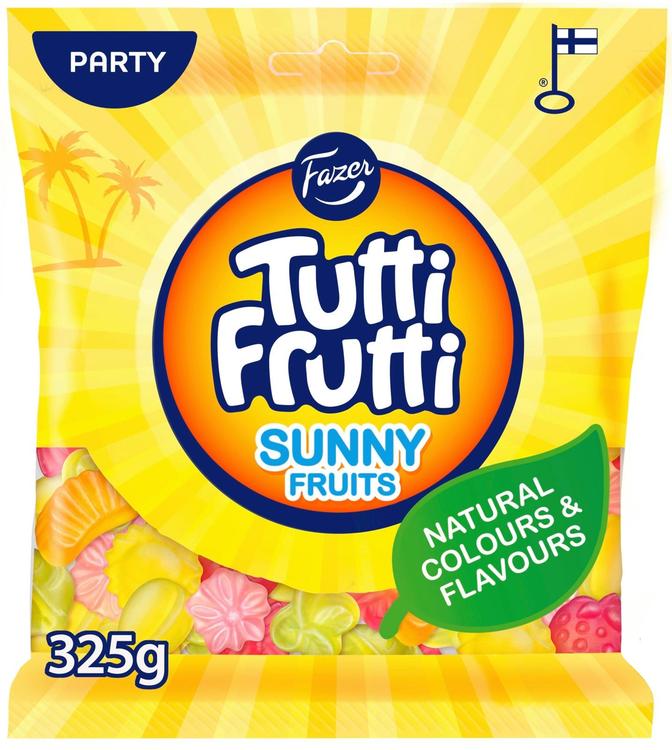 Fazer Tutti Frutti Sunny Fruits karkkipussi 325g