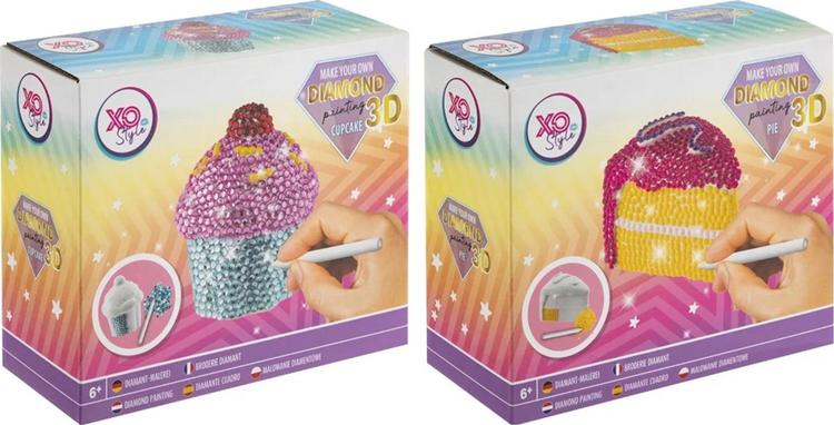 3D Diamond painting cupcake/pie, 2 eril.lajit.