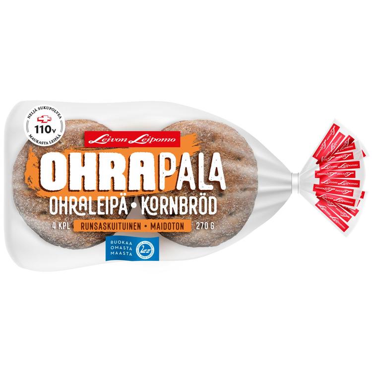 Leivon Leipomo Ohrapala 4 kpl 270g ohraleipä