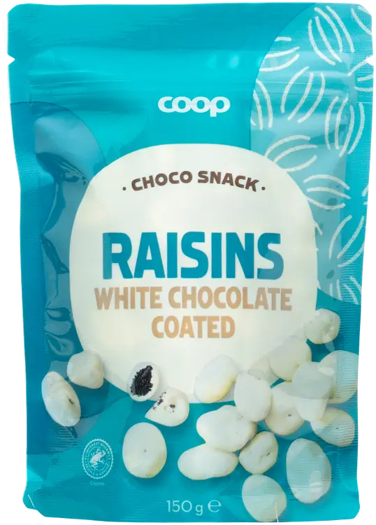 Coop valkosuklaarusinat 150 g