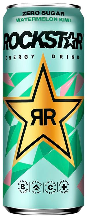 Rockstar Refresh Watermelon-Kiwi No Sugar energiajuoma 0,33 l