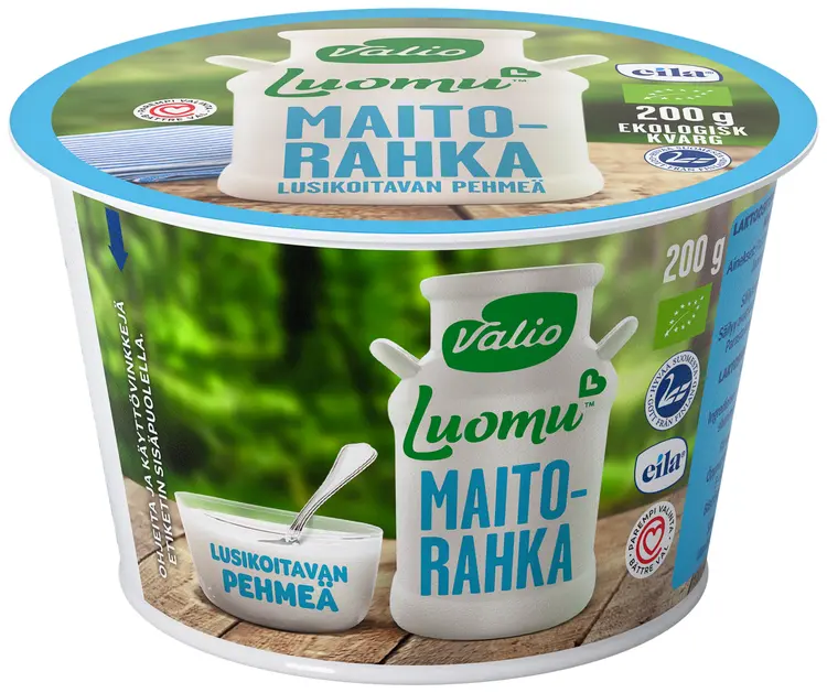 Valio Luomu™ maitorahka 200 g laktoositon