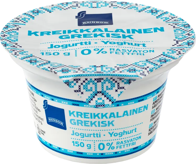 Rainbow 150g kreikkalainen jogurtti 0%