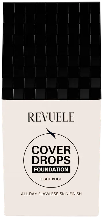 Revuele Cover Drops meikkivoide.Kevyt ja peittävät meikkivoide joka jättää ihon heleäksi.