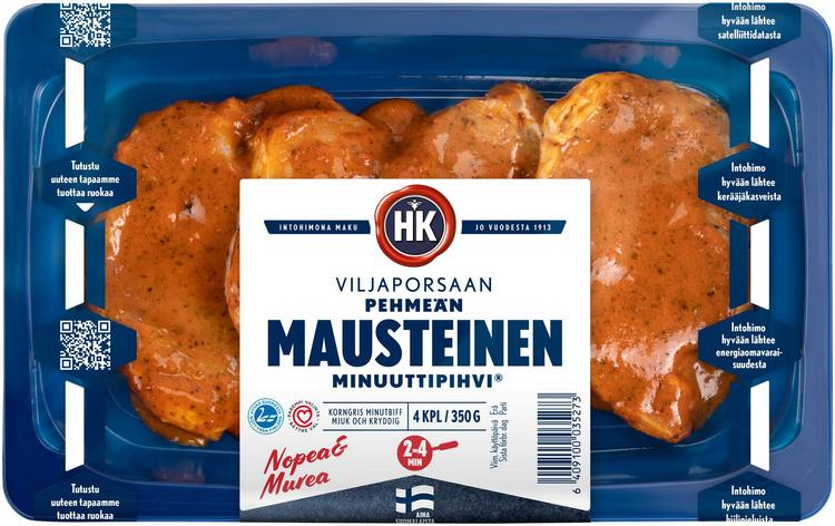 HK Viljaporsaan Minuuttipihvi 350g ® Pehmeän mausteinen