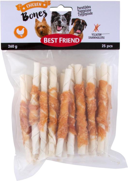 Best Friend Bones Purutikku kanalla 12cm 25kpl 260g