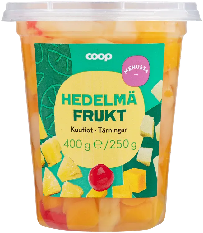 Coop hedelmäkuutiot mehussa 400/250 g