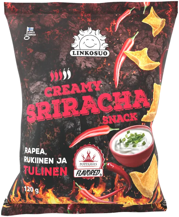 Linkosuo x Poppamies Snack creamy sriracha 120 g