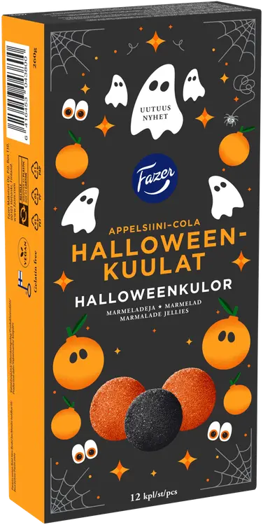 Fazer Halloweenkuulat makeisrasia 260g