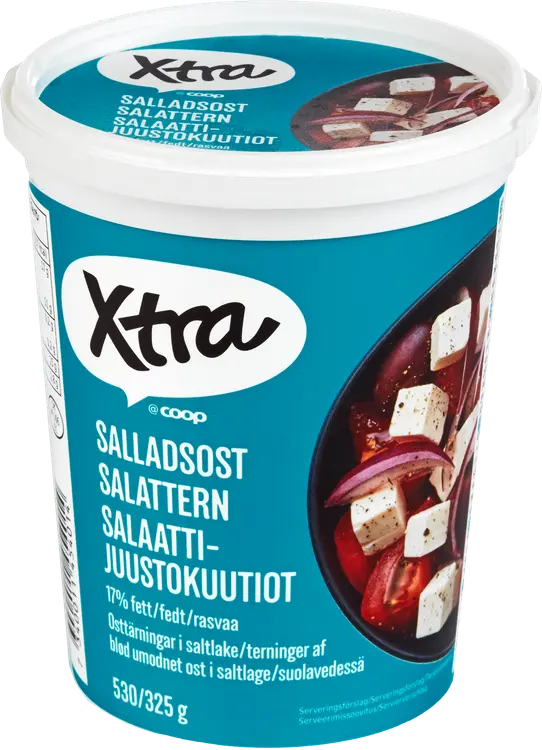 Xtra 530/325 g salaattijuustokuutiot