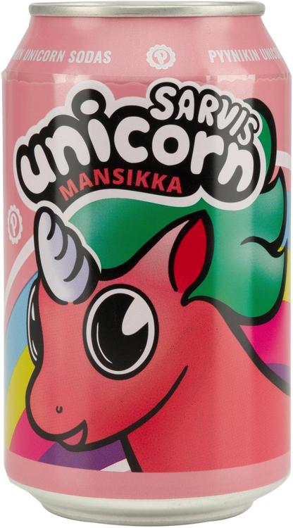 Pyynikin Brewing Company Sarvis Unicorn mansikkalimonadi 0,33l