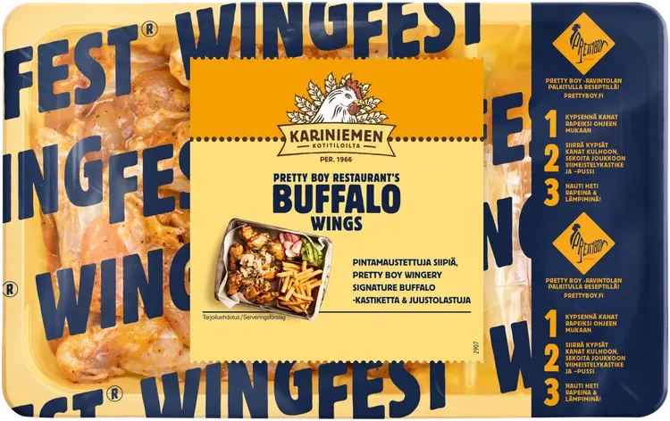 Kariniemen Kananpojan Wingfest® Wings Buffalo 750 g