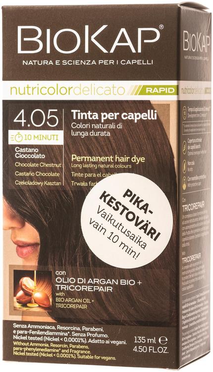 Biokap nutricolor delicato rapid 4.05 chocolate chestnut