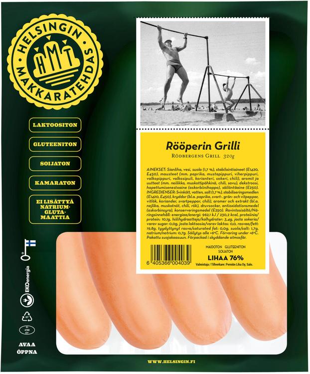 Helsingin Makkaratehdas Rööperin grilli 320g