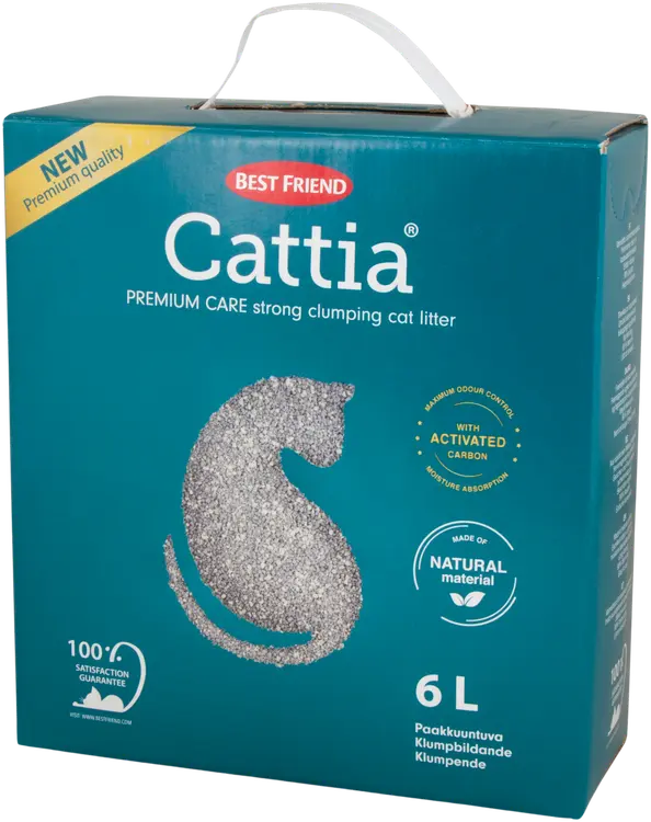 Best Friend Cattia Premium Care paakkuuntuva kissanhiekka 6 l