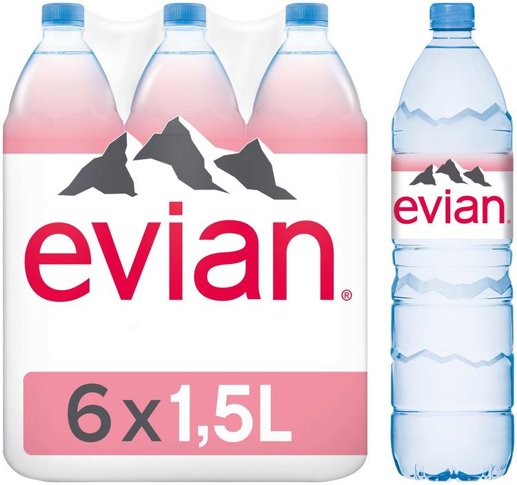 Evian mineraalvesi 6x1,5L