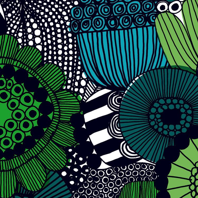 Marimekko Siirtolapuutarha sinivihreä lautasliina 20kpl/33cm